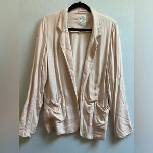 Talula Aritzia Baby Pink Kent Open Blazer Sz  8